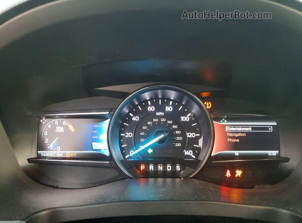 1FM5K8F88HGA56181 2017 FORD EXPLORER Gray Սարքավորումների վահանակի տեսք