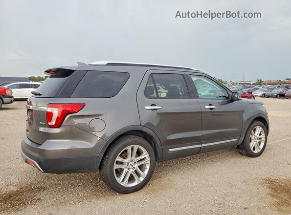 1FM5K8F88HGA56181 2017 FORD EXPLORER Gray Հետևի աջ