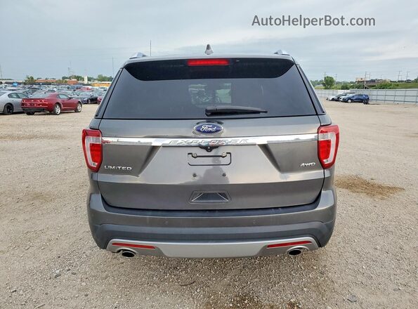 1FM5K8F88HGA56181 2017 FORD EXPLORER Gray Հետևի տեսք