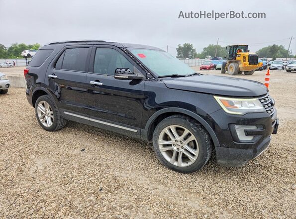 1FM5K8F88HGC32095 2017 FORD EXPLORER Black Przód prawy