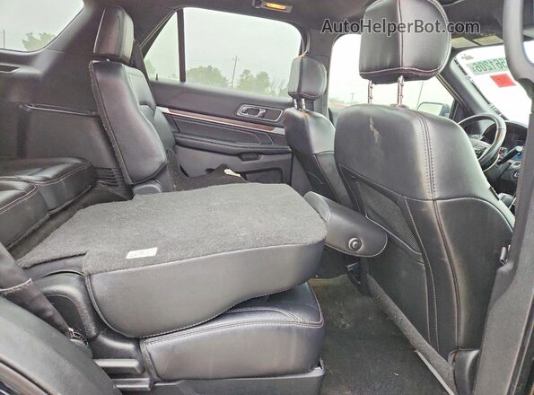 1FM5K8F88HGC32095 2017 FORD EXPLORER Black Widok wnętrza z tyłu