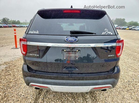 1FM5K8F88HGC32095 2017 FORD EXPLORER Black Widok z tyłu