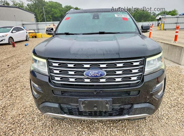 1FM5K8F88HGC32095 2017 FORD EXPLORER Black Widok z przodu