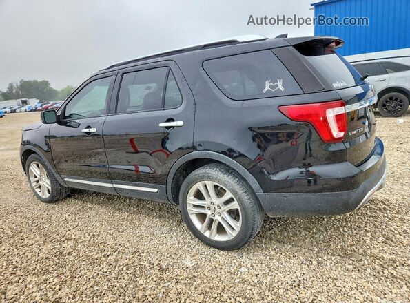 1FM5K8F88HGC32095 2017 FORD EXPLORER Black Tył lewy