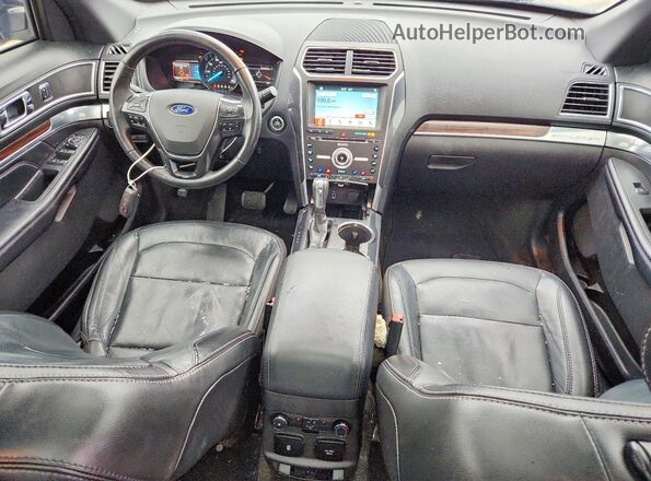 1FM5K8F88HGC32095 2017 FORD EXPLORER Black Widok deski rozdzielczej