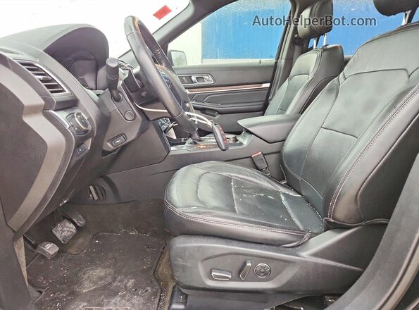1FM5K8F88HGC32095 2017 FORD EXPLORER Black Widok wnętrza z przodu