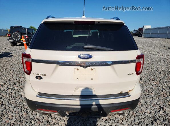 1FM5K8F88JGA68255 2018 FORD EXPLORER White Вид ззаду