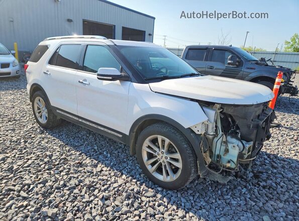 1FM5K8F88JGA68255 2018 FORD EXPLORER White Передня права чверть