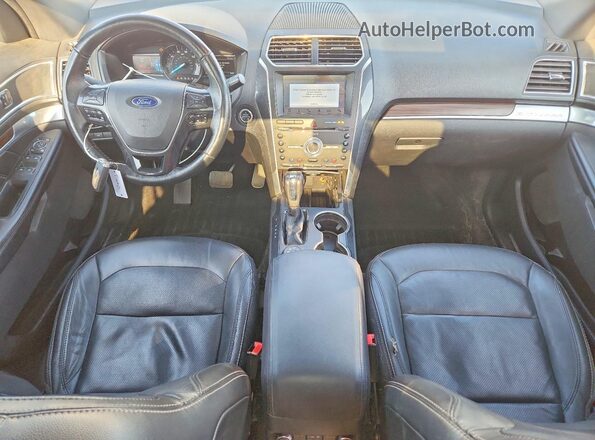 1FM5K8F88JGA68255 2018 FORD EXPLORER White Вид панелі приладів