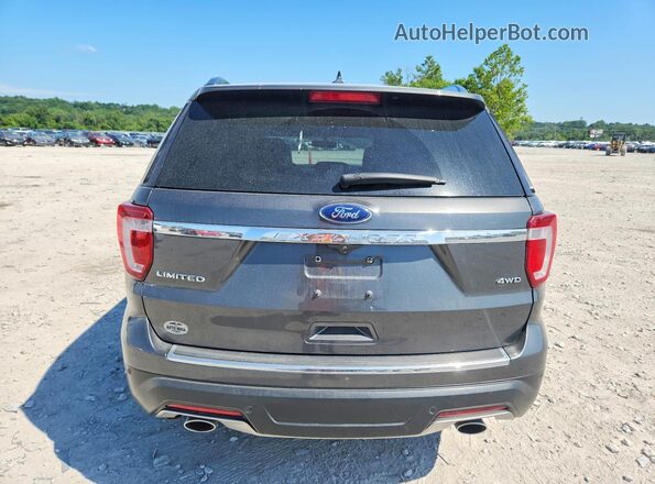 1FM5K8F88JGA82401 2018 FORD EXPLORER Серый Вид сзади