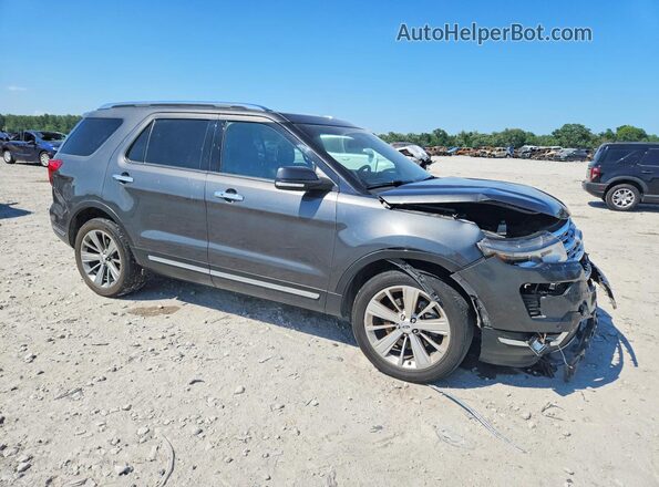 1FM5K8F88JGA82401 2018 FORD EXPLORER Серый Передняя правая четверть