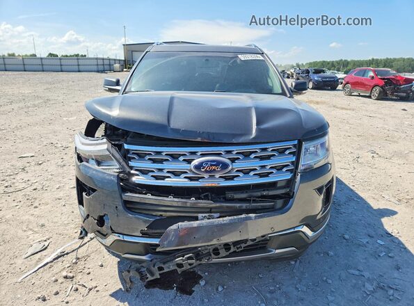 1FM5K8F88JGA82401 2018 FORD EXPLORER Серый Вид спереди