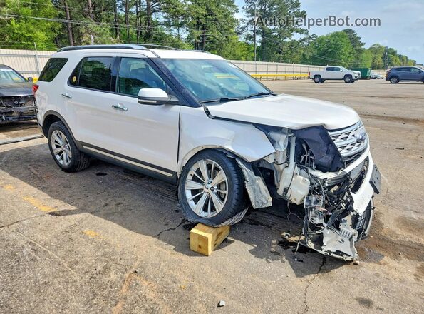 1FM5K8F88JGC30448 2018 FORD EXPLORER White Front right