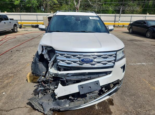 1FM5K8F88JGC30448 2018 FORD EXPLORER White Front view