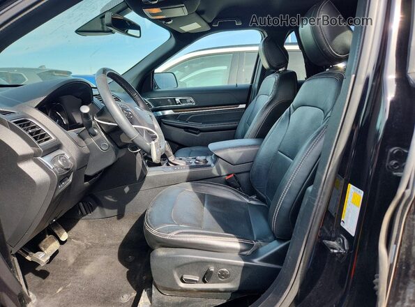 1FM5K8F88JGC41546 2018 FORD EXPLORER Black Front interior view