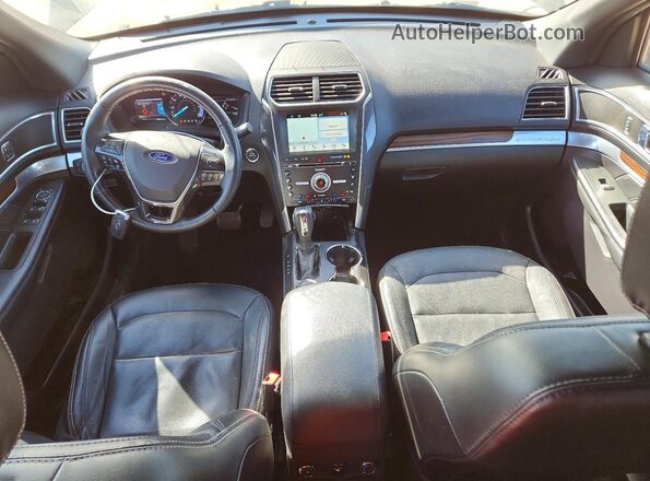 1FM5K8F88JGC41546 2018 FORD EXPLORER Black Dashboard view