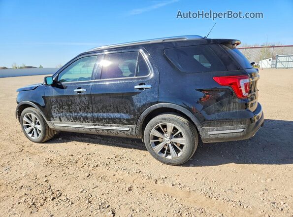 1FM5K8F88JGC41546 2018 FORD EXPLORER Black Rear left