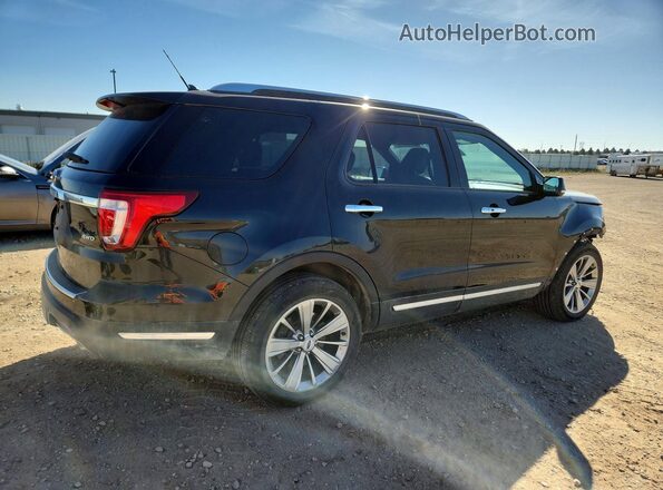 1FM5K8F88JGC41546 2018 FORD EXPLORER Black Rear right
