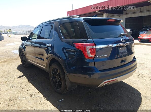 1FM5K8F89GGA50727 2016 FORD EXPLORER Blue Tył lewy