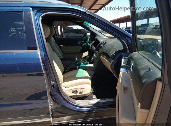 1FM5K8F89GGA50727 2016 FORD EXPLORER Blue Widok wnętrza z przodu