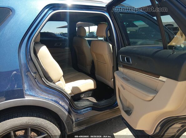 1FM5K8F89GGA50727 2016 FORD EXPLORER Blue Widok naklejki z numerem VIN