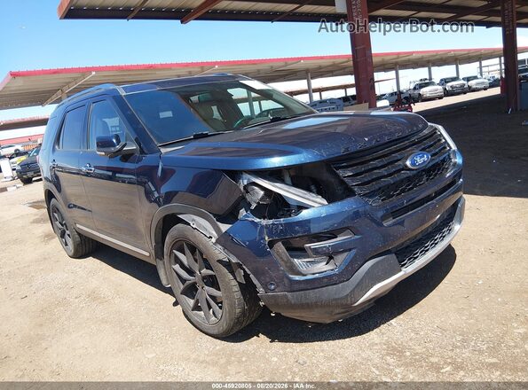 1FM5K8F89GGA50727 2016 FORD EXPLORER Blue Widok z przodu