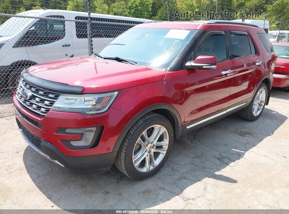 1FM5K8F89GGC57828 2016 FORD EXPLORER Tan წინა მარცხენა ხედი სამი მეოთხედიდან