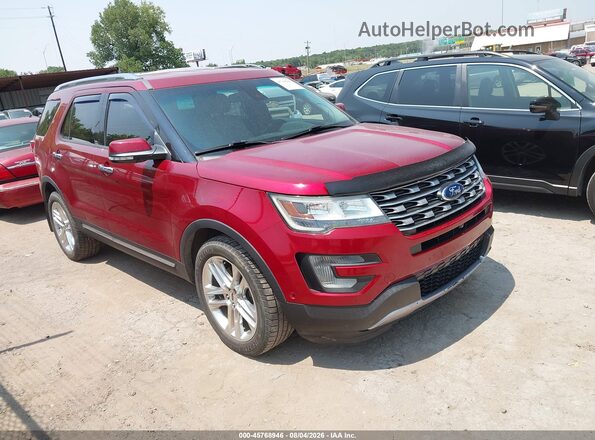 1FM5K8F89GGC57828 2016 FORD EXPLORER Tan უკანა სალონის ხედი