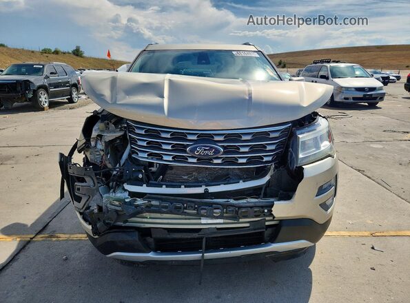 1FM5K8F89HGD88145 2017 FORD EXPLORER Золотой Вид спереди