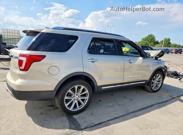 1FM5K8F89HGD88145 2017 FORD EXPLORER Золотой Задняя правая четверть