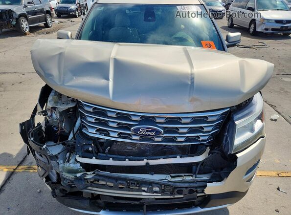 1FM5K8F89HGD88145 2017 FORD EXPLORER Золотой Вид подкапотного пространства