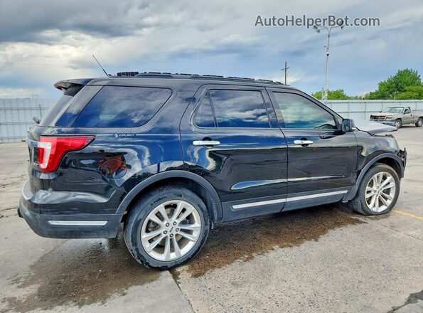 1FM5K8F89JGA97845 2018 FORD EXPLORER Black Trasero derecho