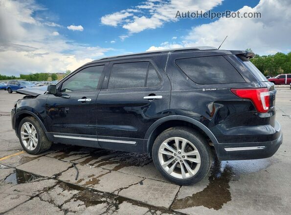 1FM5K8F89JGA97845 2018 FORD EXPLORER Black Trasero izquierdo