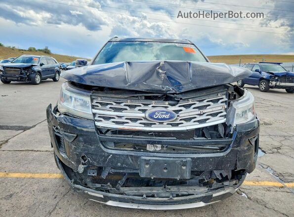 1FM5K8F89JGA97845 2018 FORD EXPLORER Black Vista frontal