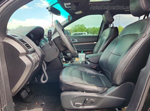 1FM5K8F89JGA97845 2018 FORD EXPLORER Black Vista interior delantera