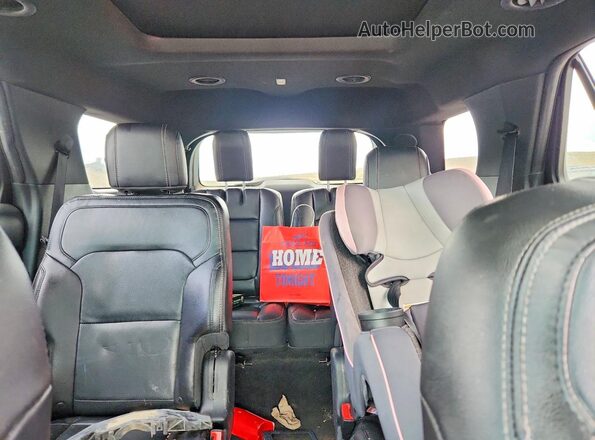 1FM5K8F89JGA97845 2018 FORD EXPLORER Black Vista de los asientos traseros