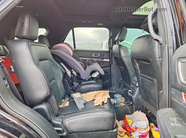 1FM5K8F89JGA97845 2018 FORD EXPLORER Black Vista interior trasera