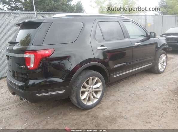 1FM5K8F89KGA21365 2019 FORD EXPLORER Black Trasero derecho
