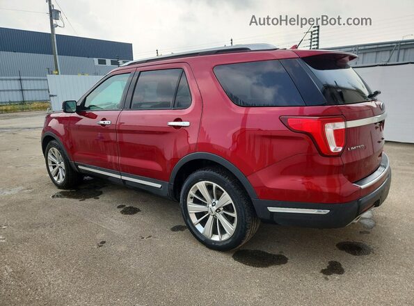 1FM5K8F89KGA78200 2019 FORD EXPLORER Red უკანა მარცხენა