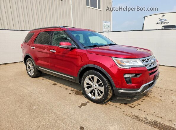 1FM5K8F89KGA78200 2019 FORD EXPLORER Red წინა მარჯვენა