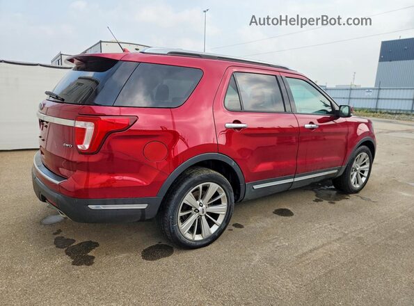 1FM5K8F89KGA78200 2019 FORD EXPLORER Red უკანა მარჯვენა