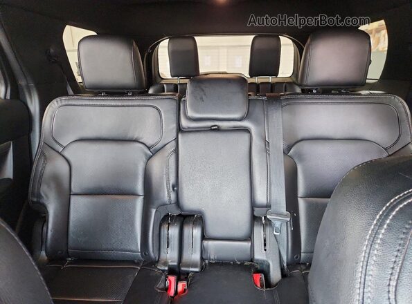 1FM5K8F89KGA78200 2019 FORD EXPLORER Red უკანა სავარძლების ხედი
