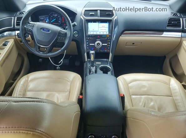 1FM5K8F8XHGC19591 2017 FORD EXPLORER Белый Вид панели приборов