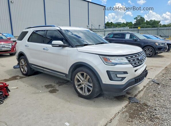 1FM5K8F8XHGC19591 2017 FORD EXPLORER Белый Передняя правая четверть