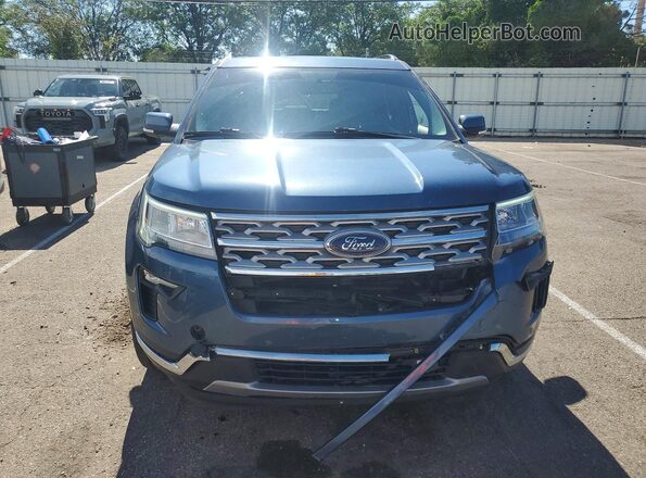 1FM5K8FH4JGC83521 2018 FORD EXPLORER Blue Դիմացի տեսք