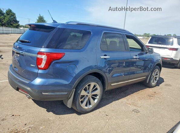 1FM5K8FH4JGC83521 2018 FORD EXPLORER Blue Հետևի աջ