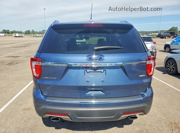 1FM5K8FH4JGC83521 2018 FORD EXPLORER Blue Հետևի տեսք