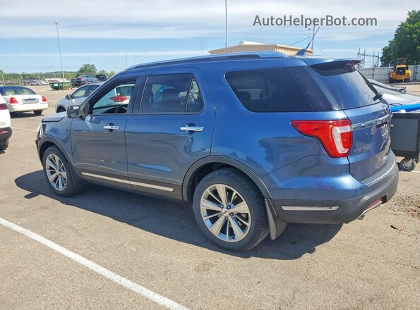 1FM5K8FH4JGC83521 2018 FORD EXPLORER Blue Հետևի ձախ