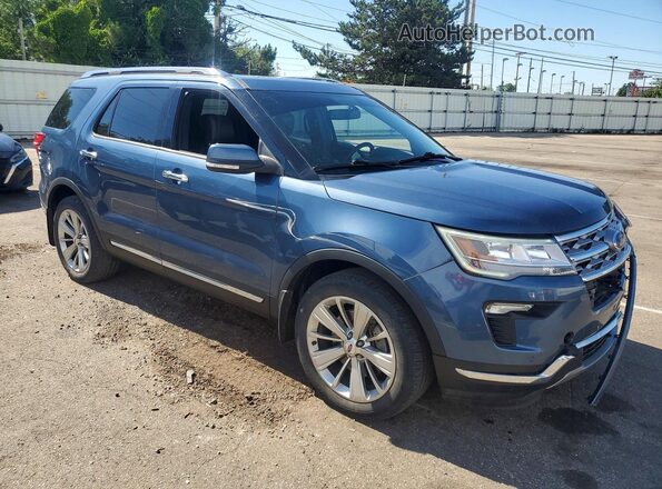 1FM5K8FH4JGC83521 2018 FORD EXPLORER Blue Առջևի աջ
