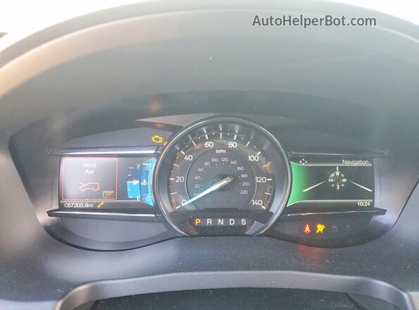 1FM5K8FH4JGC83521 2018 FORD EXPLORER Blue Սարքավորումների վահանակի տեսք